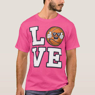 Camiseta Design De Basquete Com Emoji Legal E Sunglas