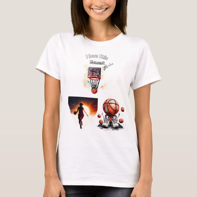 Camiseta Design de basquete criativo - Jogador, Calçado (Frente)