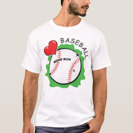 Camiseta Design de Beisebol Divertido