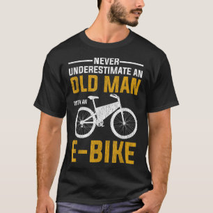 Camiseta Design De Bicicleta Elétrica Engraçado Com Uma Bic