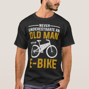 Camiseta Design De Bicicleta Elétrica Engraçado Com Uma Bic