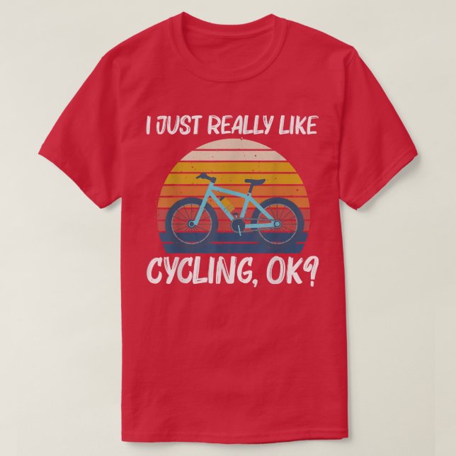 Camiseta Design de bicicleta legal para homens movendo bici (Frente do Design)