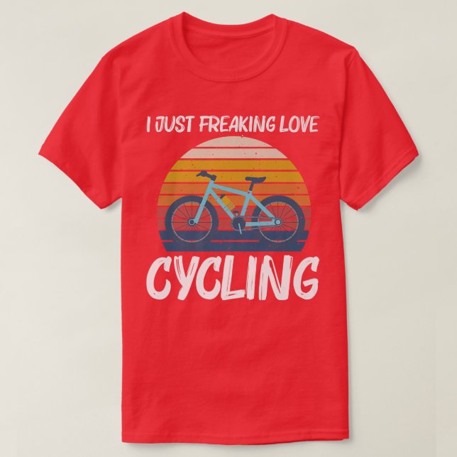 Camiseta Design de bicicleta legal para homens movendo bici (Frente do Design)