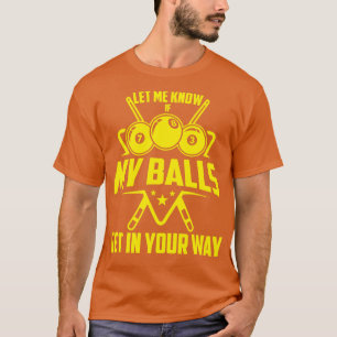 Camiseta Design De Bilhar Engraçado Para Homens Piscina Bil