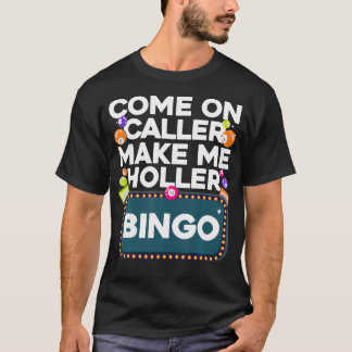 Camiseta Design de Bingo Bonito para Homens Amantes de Bing