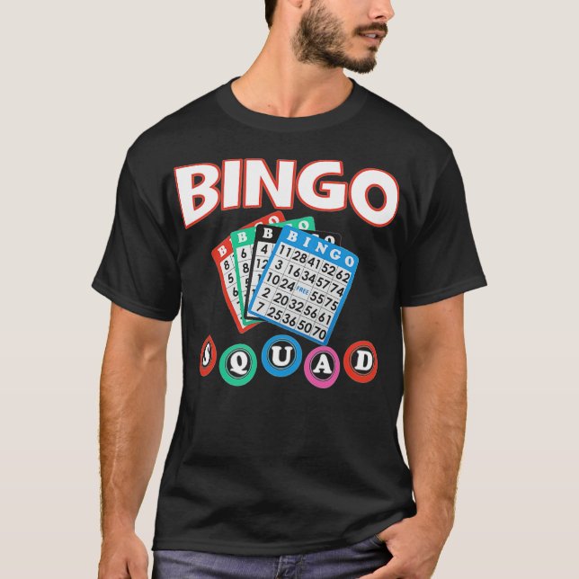 Camiseta Design de Bingo Squad para a Wo & piada - (Frente)