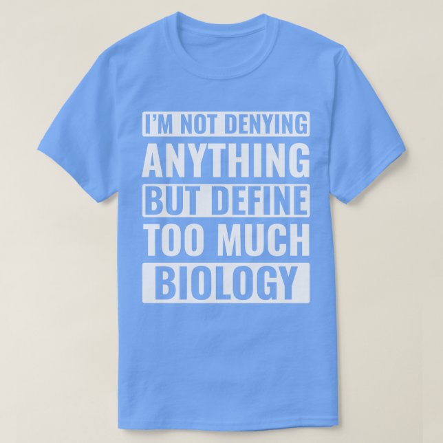 Camiseta Design de Biologia Engraçada para Nerd Biólogo (Frente do Design)