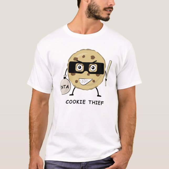Camiseta Design de Biscoito Divertido (Frente)