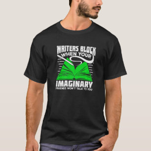 Camiseta Design de Bloqueadores para um Autor de Livro Prem