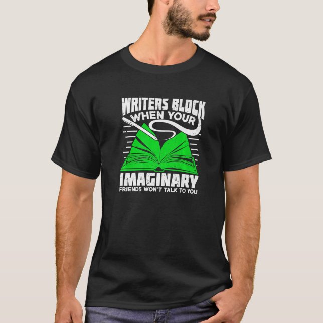 Camiseta Design de Bloqueadores para um Autor de Livro Prem (Frente)