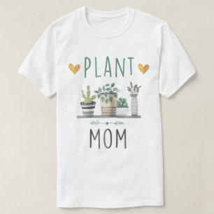 Camiseta Design de Boho Aquarela Mãe das Plantas