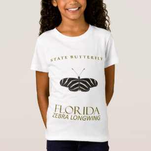 Camiseta Design de Borboleta da Flórida Zebra Longwing