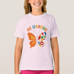 Camiseta Design de Borboleta Inspirador Único