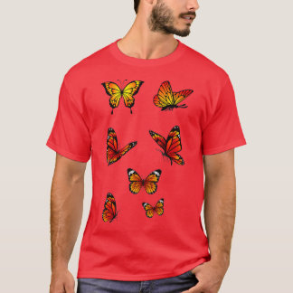 Camiseta Design de borboleta monarca