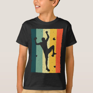 Camiseta Design de Bouldering Vintage para Homens Roupas de
