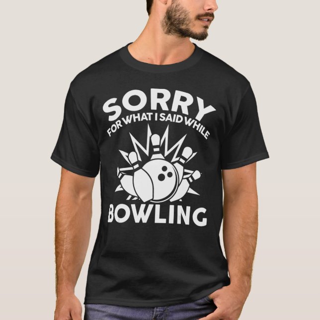 Camiseta Design de Bowlers exclusivos da Roupa da boliche (Frente)