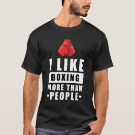 Camiseta Design de Boxe Divertido