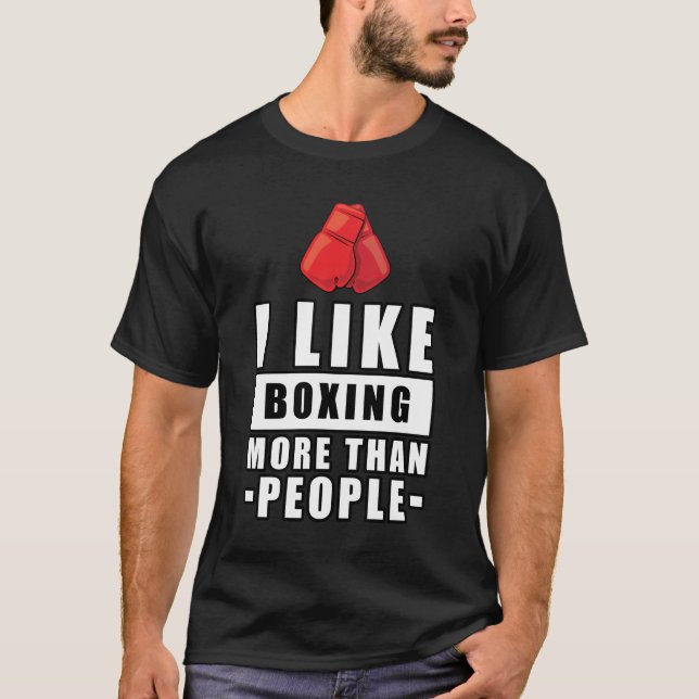 Camiseta Design de Boxe Divertido (Frente)