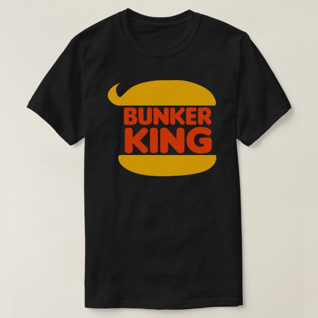Camiseta Design de Bunker King Engraçado Anti-Trump do Bunk (Frente do Design)