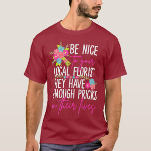 Camiseta Design De Buquê De Flor Engraçado Para Floristas