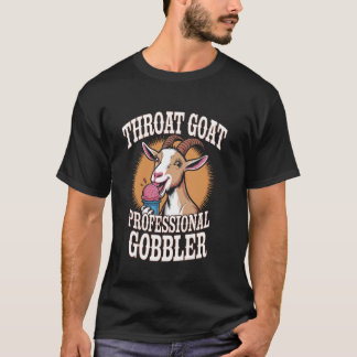 Camiseta Design de cabra engraçada lambendo sorvete meme