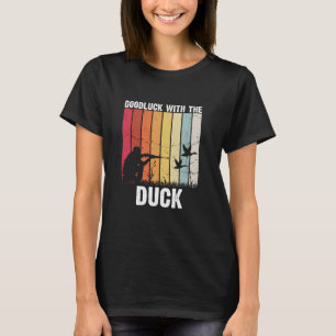 Camiseta Design de caça de aves aquáticas para um pato voad