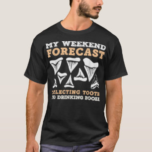 Camiseta Design de caça de dentes de tubarão para coletor d
