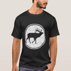 Camiseta Design De Caça De Elk, Com Dificuldade, Para Caçad
