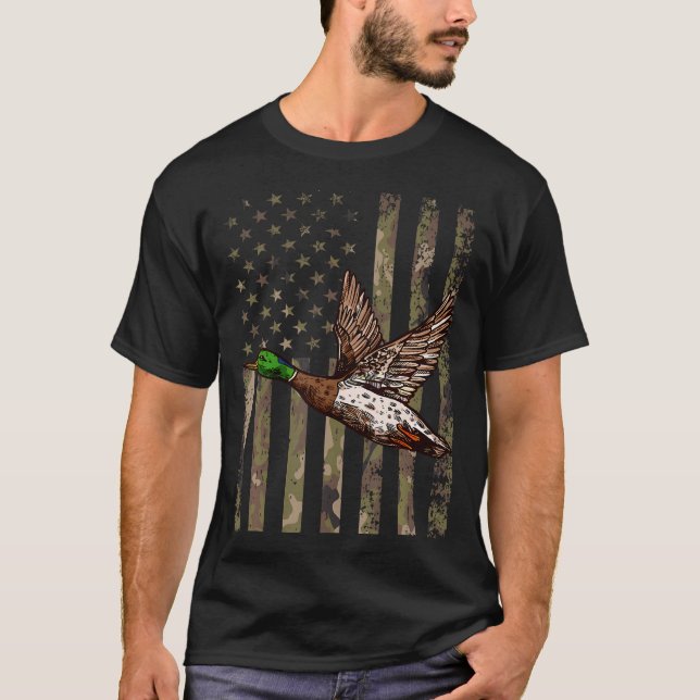 Camiseta Design De Caça De Pato Para Homens As Mulheres Gan (Frente)