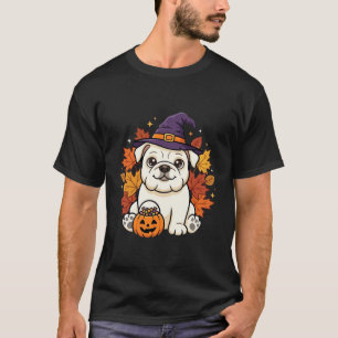 Camiseta Design de cachorro de abóbora de Halloween de Bull