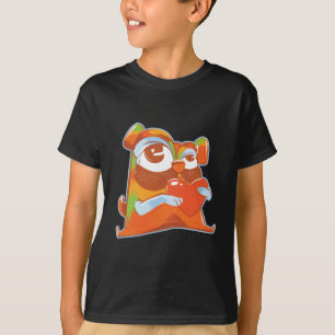 Camiseta Design de Cachorro de Bala Engraçado Pug