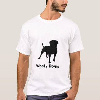 Camiseta Design de Cachorro Negro