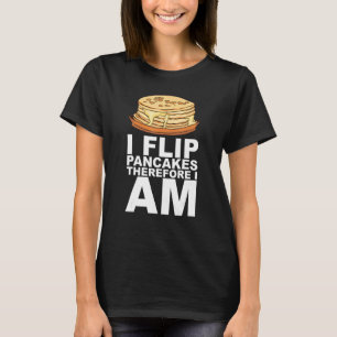 Camiseta Design de Café da Manhã com Panqueca de Xarope de