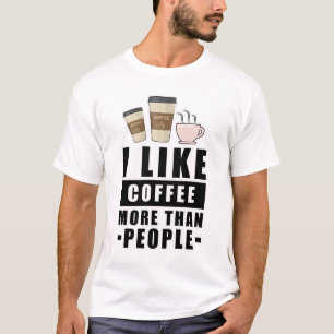 Camiseta Design de café engraçado