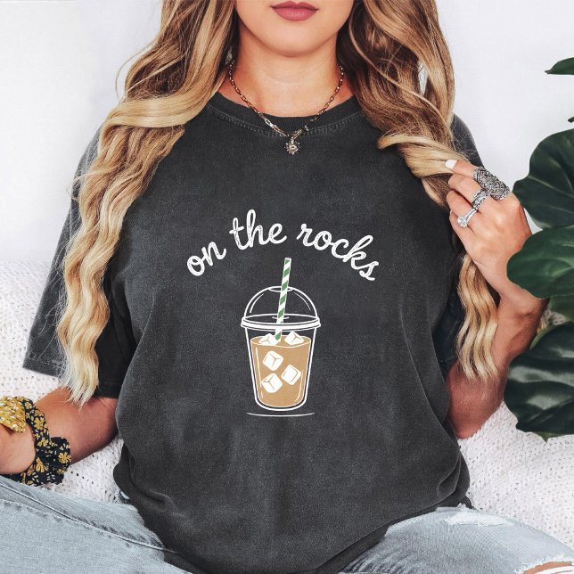 Camiseta Design de Café Gelado com Gelo (Criador carregado)