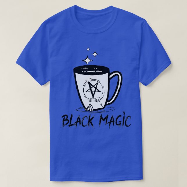 Camiseta Design de café mágico preto (Frente do Design)