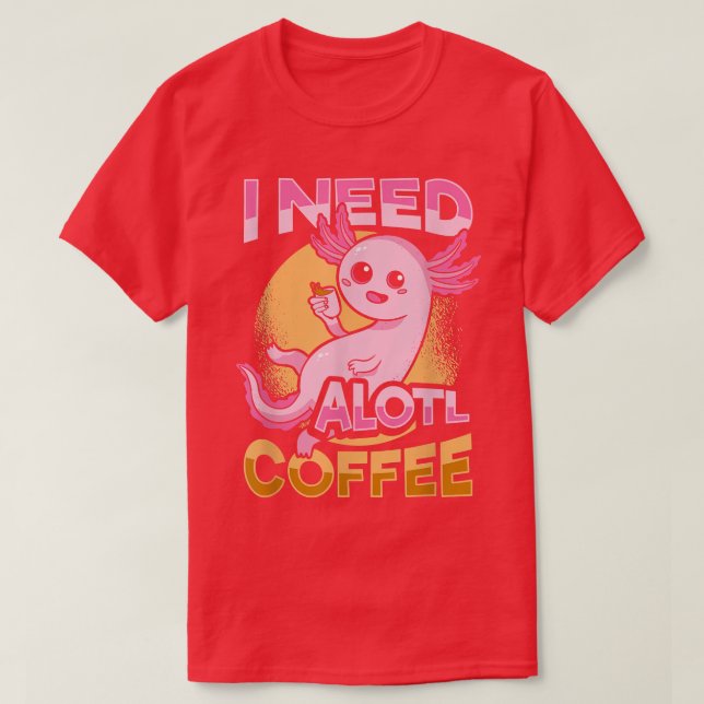 Camiseta Design de café verde-amante de café (Frente do Design)