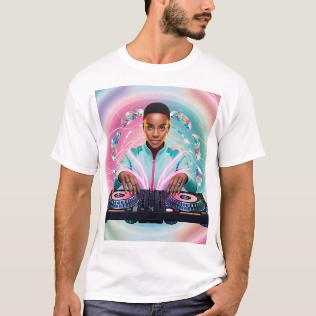 Camiseta Design de caleidoscópio DJ em Mesmeria (Frente)