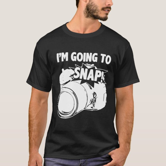Camiseta Design de Câmera de Fotografia para Fotógrafo Eu s (Frente)