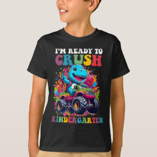 Camiseta Design de Caminhão de Dinossauro para Maternal Pro