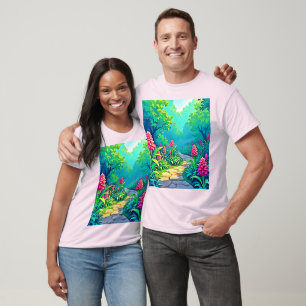 Camiseta Design de Caminho do Jardim Magnético