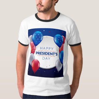 Camiseta Design de Camiseiros do Dia dos Presidentes Patrió