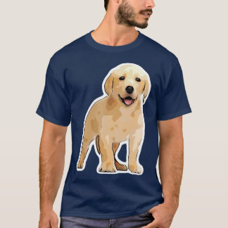 Camiseta Design de cão com um cachorrinho bonito de Labrado