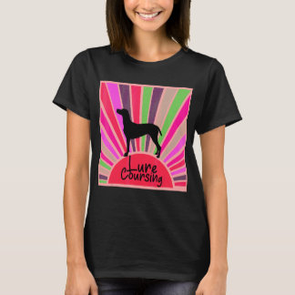 Camiseta Design de Cão de Curto-Curto-Arco-Íris Retroativo