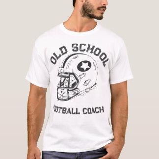 Camiseta Design de Capacete de Treinador de Futebol Old Sch