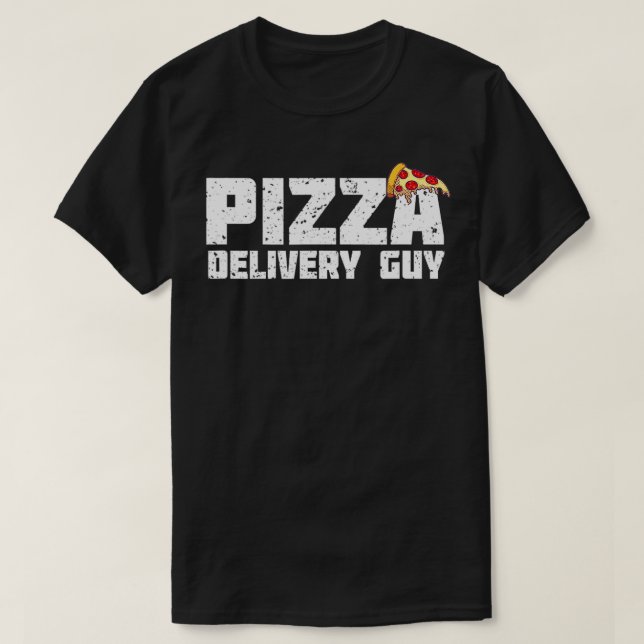 Camiseta Design de cara de entrega de pizza para amantes de (Frente do Design)