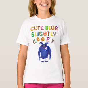 Camiseta Design de Caractere Azul Cinto