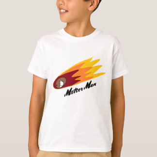 Camiseta design de caráter original do Meteor Man