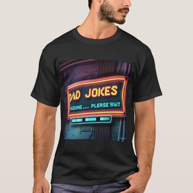 Camiseta Design de carregamento do Pai do Piada retrorrefle (Frente)