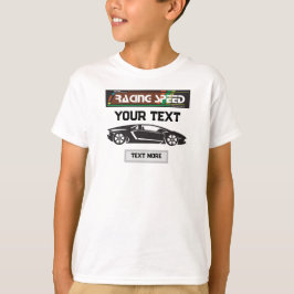 Camiseta Design de Carro de Velocidade de Corrida – Desempe